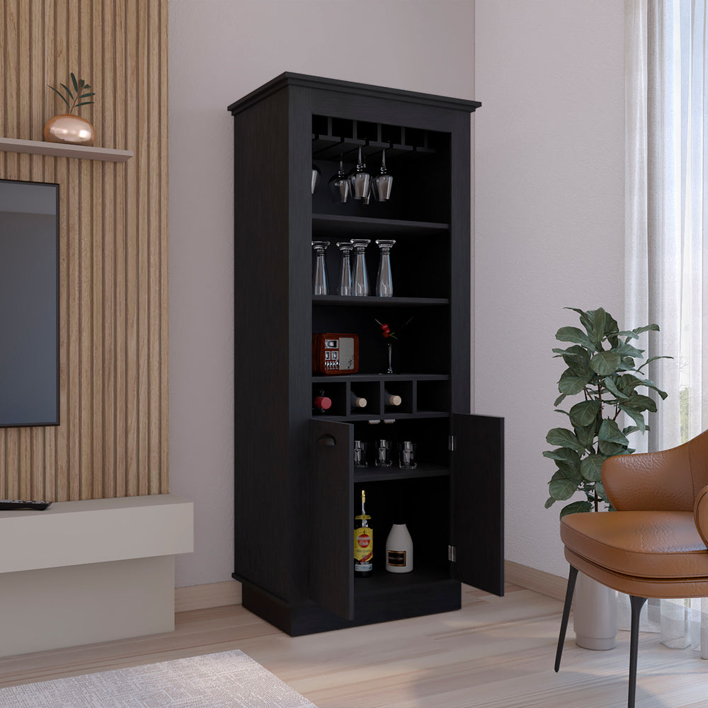 29-Inch Gale Bar Cabinet – Open Wine Bottle Storage