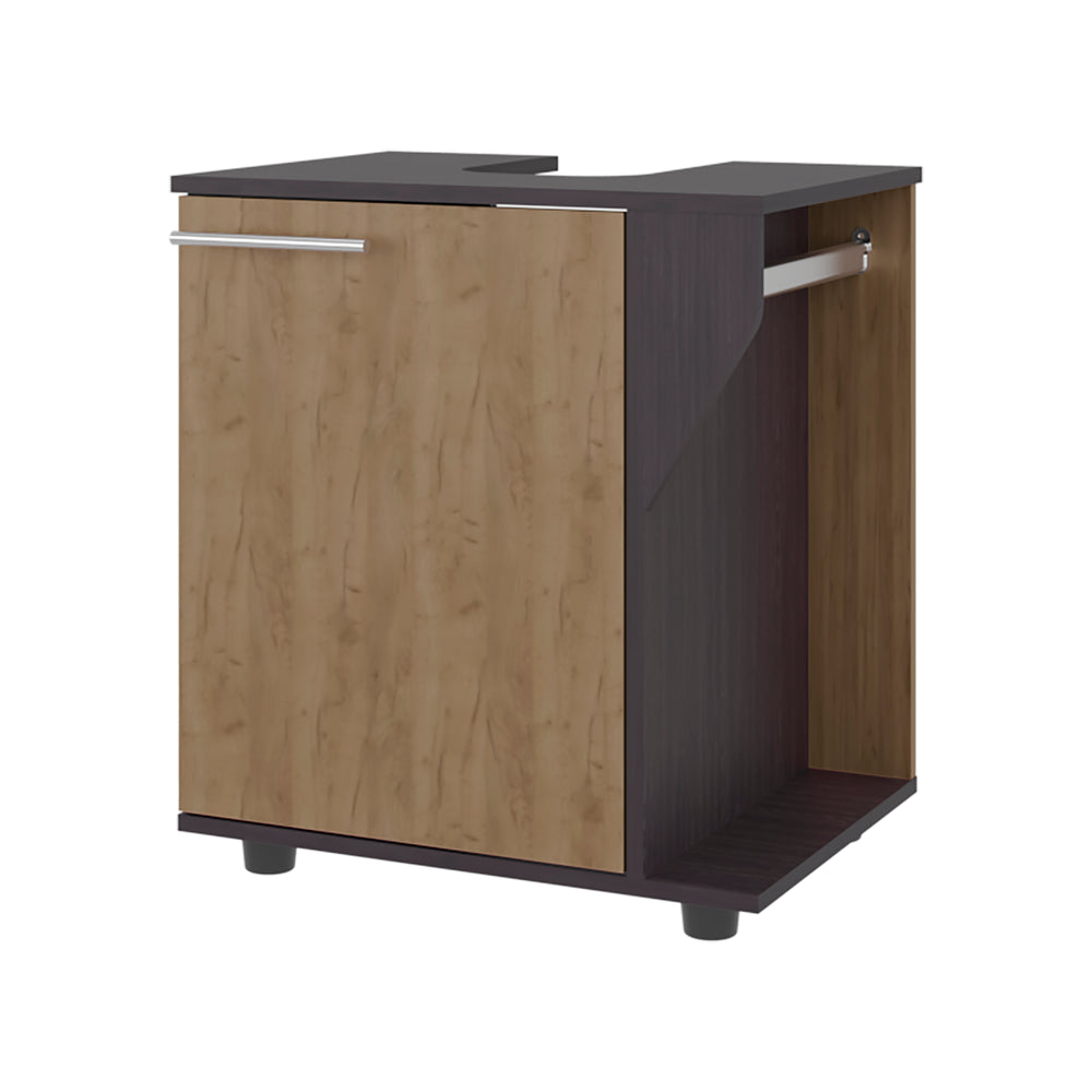 22-Inch Enfield Under Under-Sink Storage Cabinet with Single Door and 3 Open Shelves – Interior Shelving