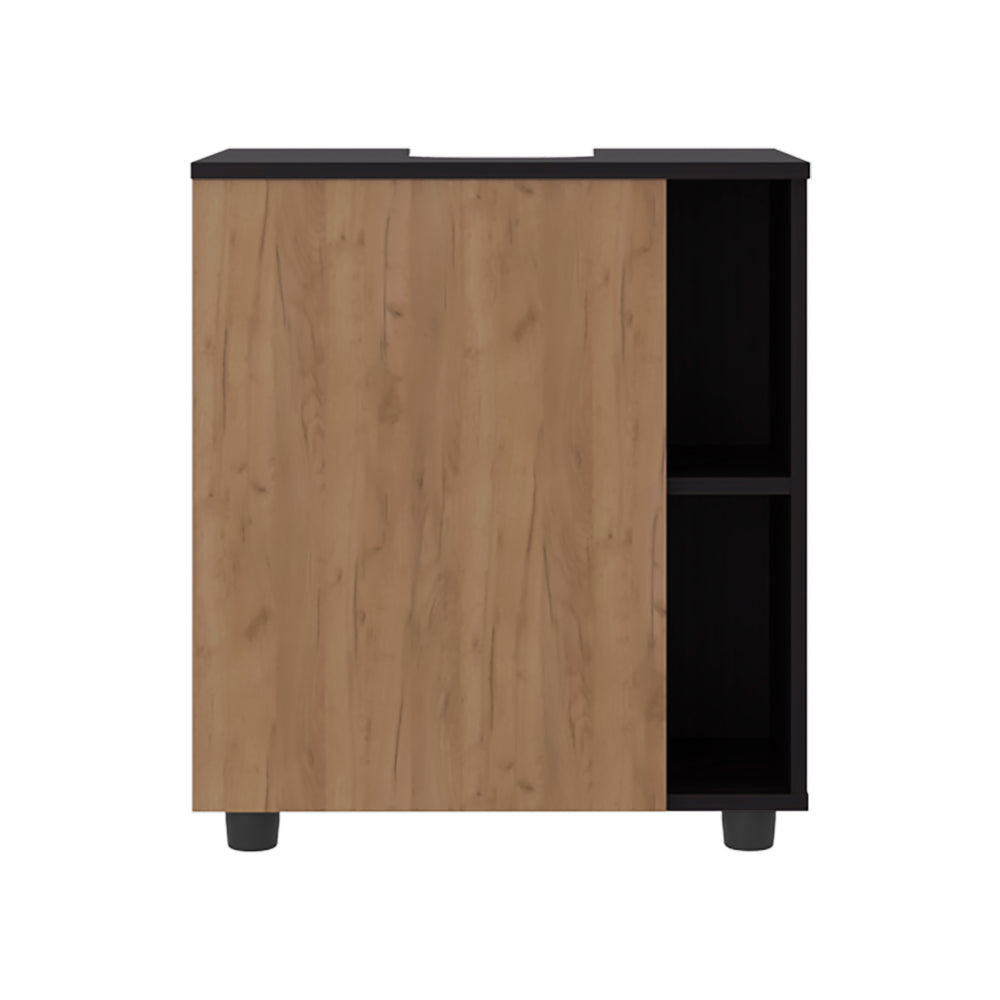 22-Inch Gorman Under Under-Sink Storage Cabinet with Single Door and 3 Open Shelves – Durable Construction