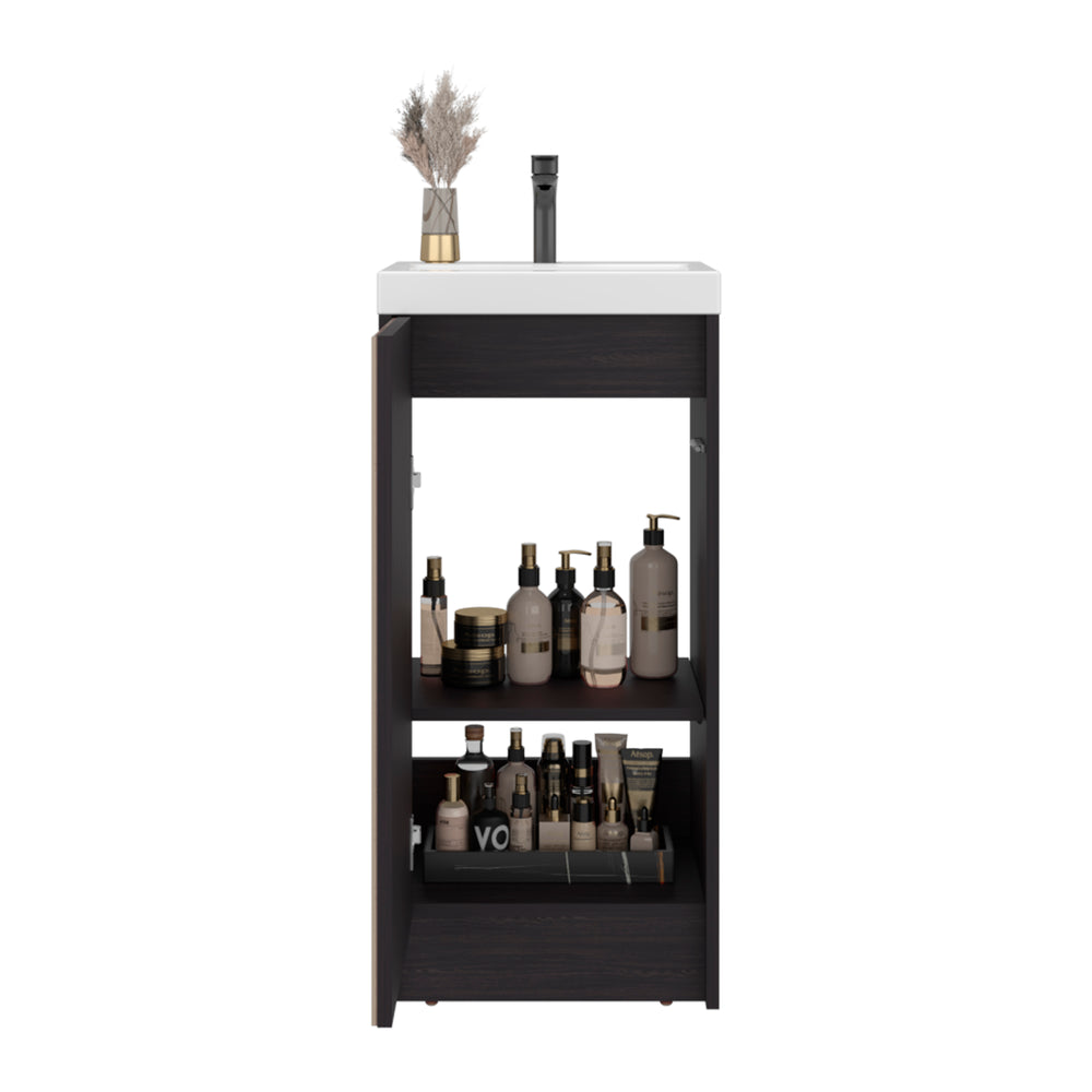 16" Homer Freestanding Bathroom Vanity with Single Door – Indoor Use And Assembly Required