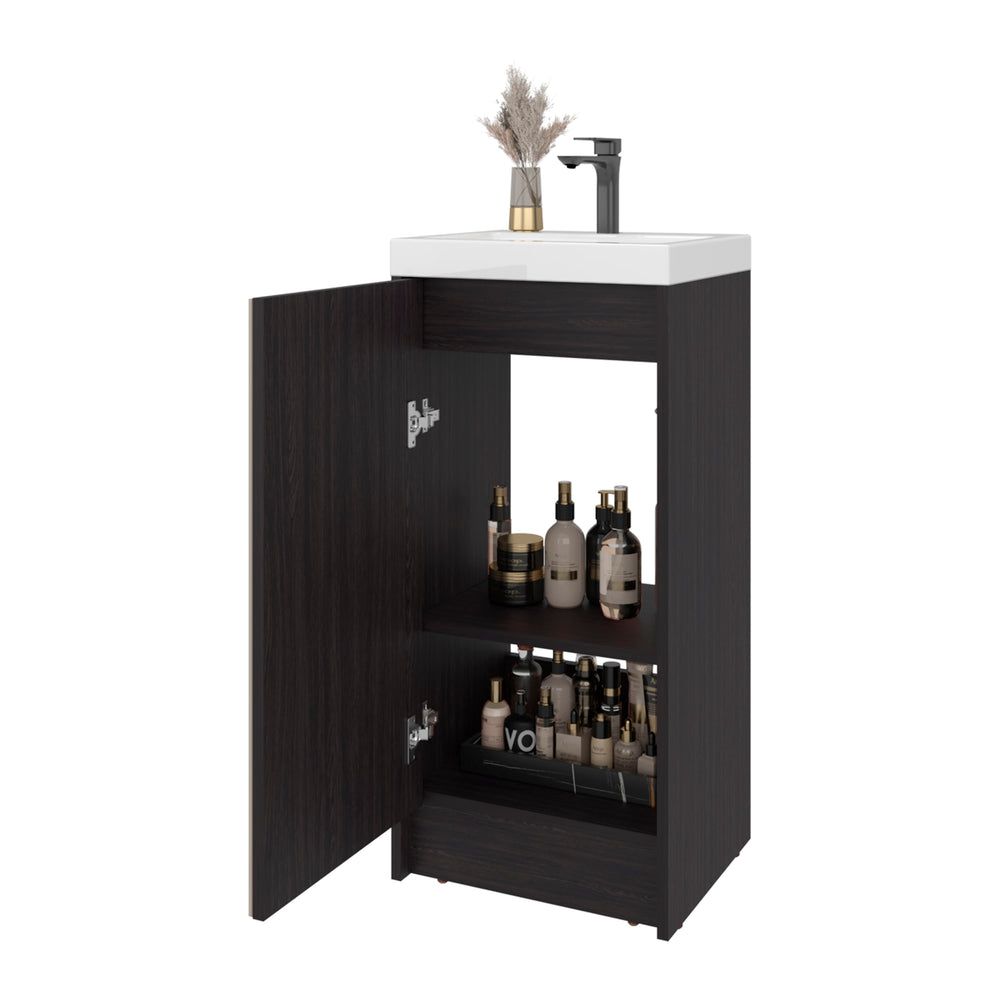 16" Homer Freestanding Bathroom Vanity with Single Door – Durable Construction