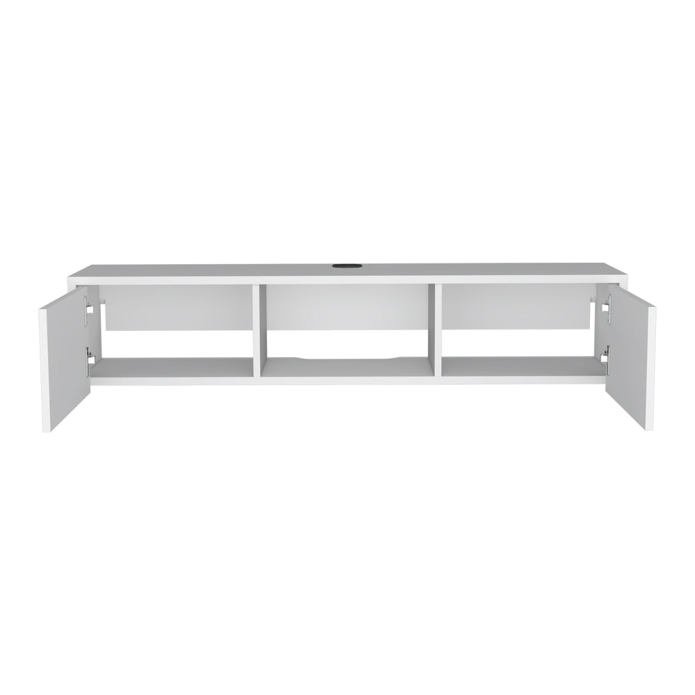 49-Inch Adel TV Stand with Wall-Mounted – Coordinated Low-Profile Build