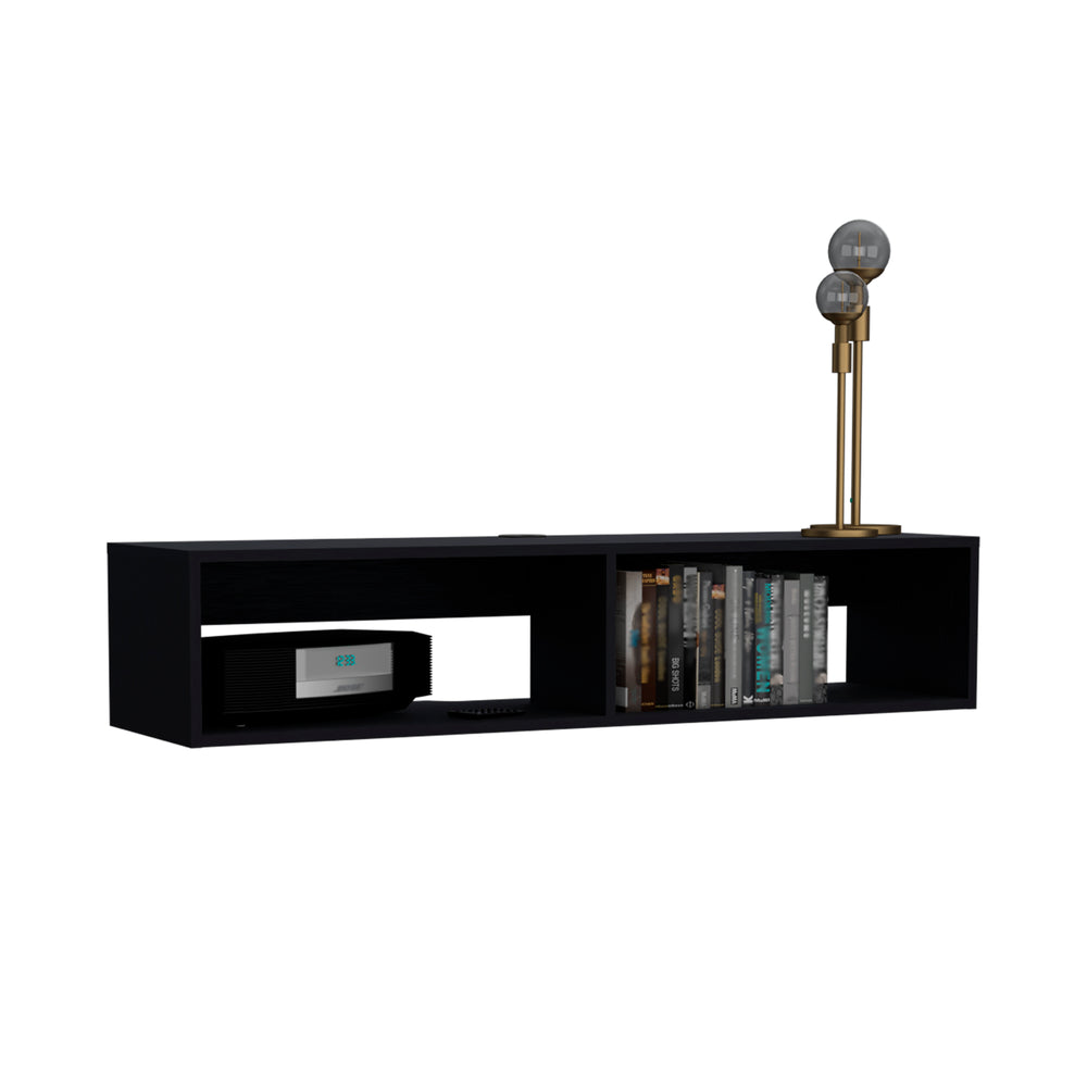 48-Inch Klein FloatingTV TV Stand with Wall-Mounted – Open Media Shelving