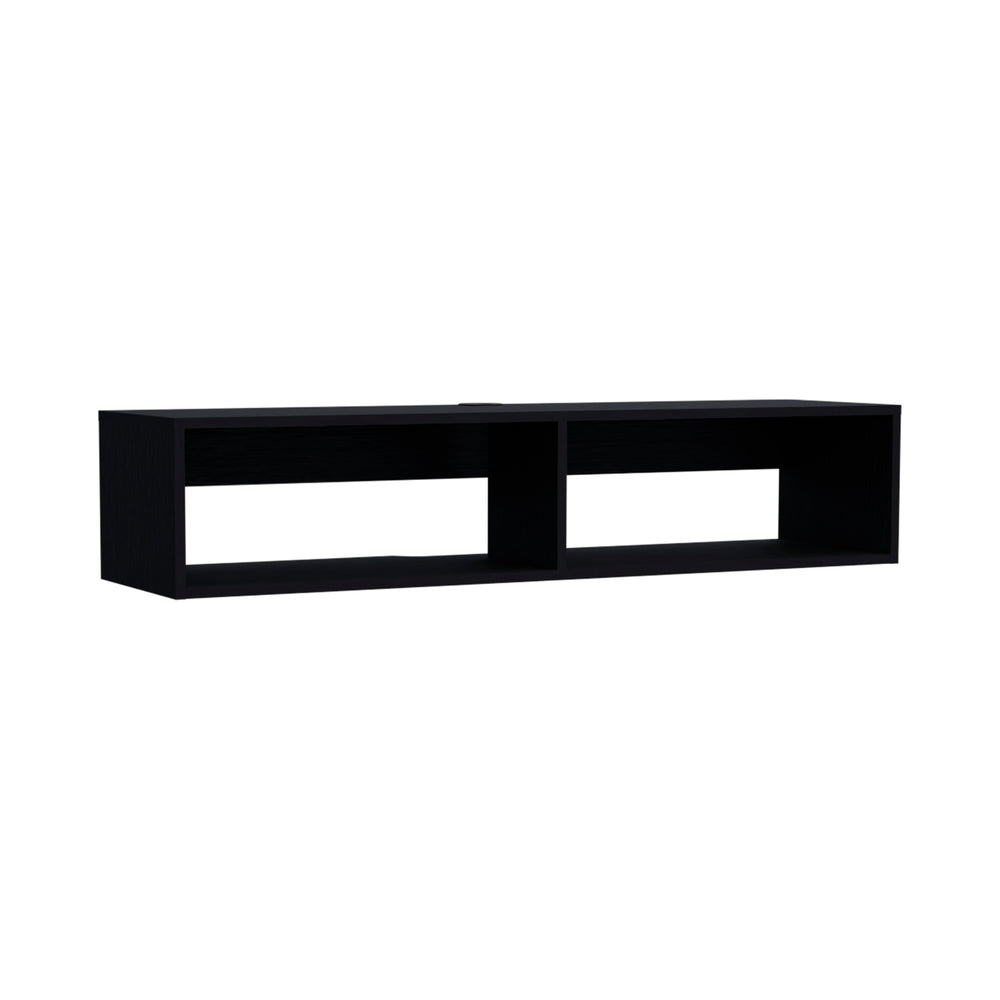 48-Inch Klein FloatingTV TV Stand with Wall-Mounted – Durable Black Finish