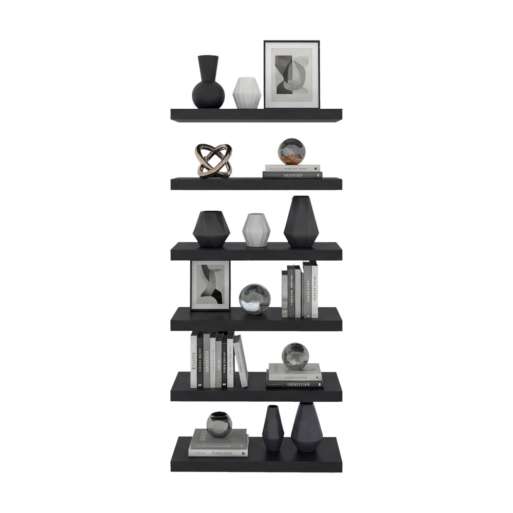 Floating Shelf with a Hidden-Bracket, Wall-Mounted Design for Displaying Books and Decor – Space-Saving Wall Design