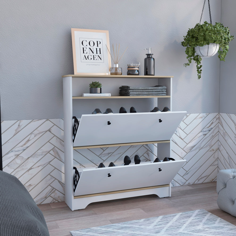 39-Inch Wayne Shoe Storage Cabinet – Open Top Shelf