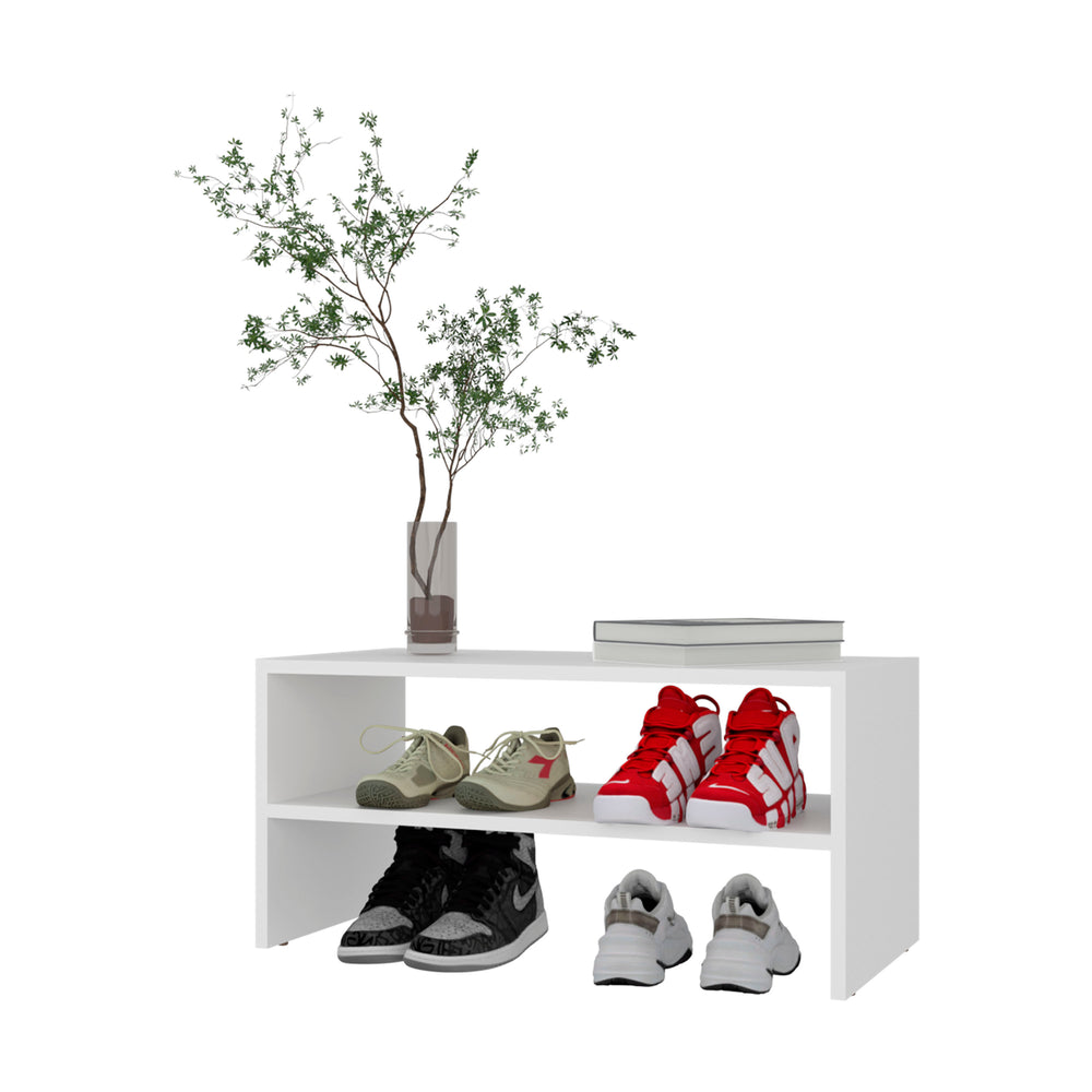 28-Inch Sanford Modular Shoe Storage Cabinet with 2 Open Shelves – Modular, Stackable Design