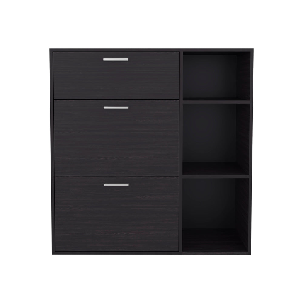 38-Inch Linn Shoe Storage Cabinet with 1-Drawer and Double Door – Durable Construction