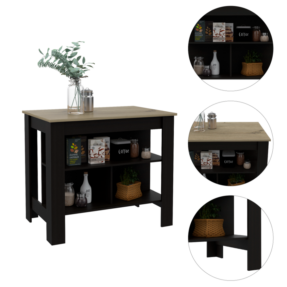 40-Inch Delos Kitchen Island – Counter-Height Design
