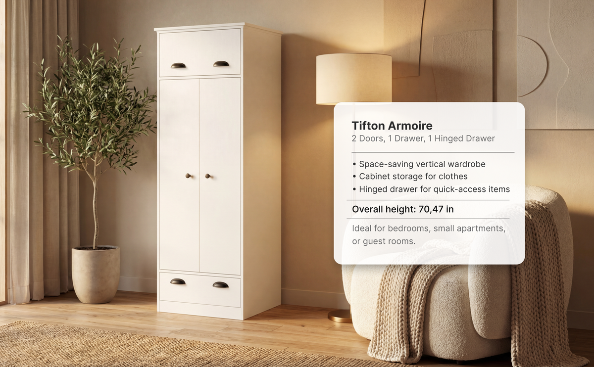 23-Inch Tifton Armoire – Hero