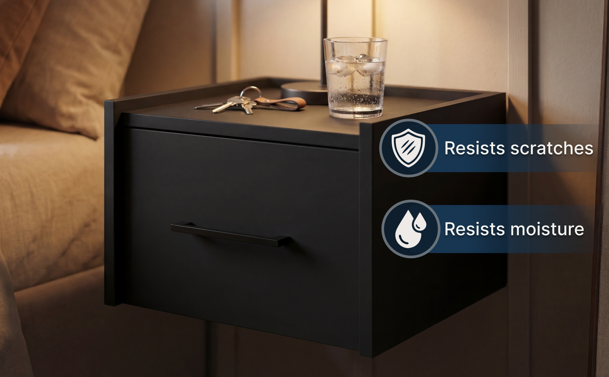 14-Inch Yorktown Nightstand with Wall-Mounted – A+ 6