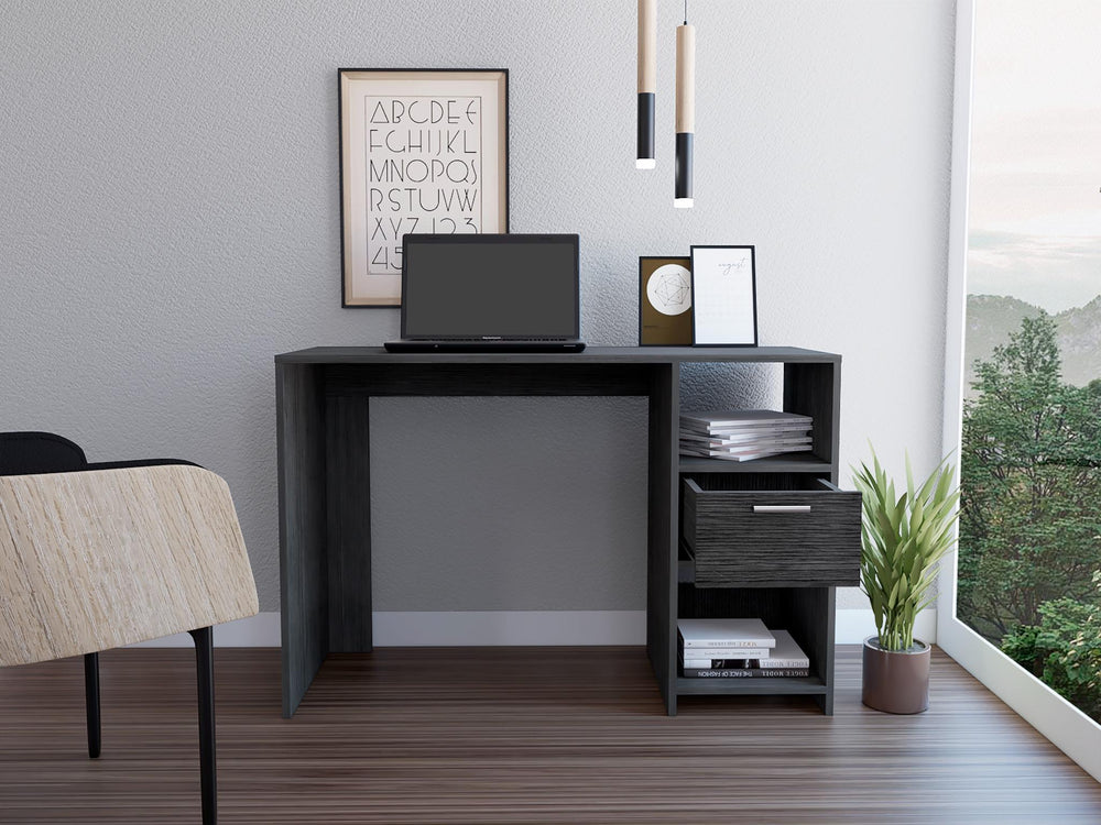 43-Inch Naxos Computer Desk with 1-Drawer – Open Leg Workspace