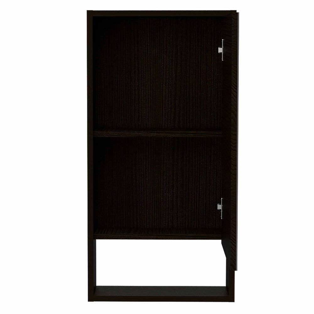 Palermo Storage Cabinet with Single Door – Durable Black Wengue Finish