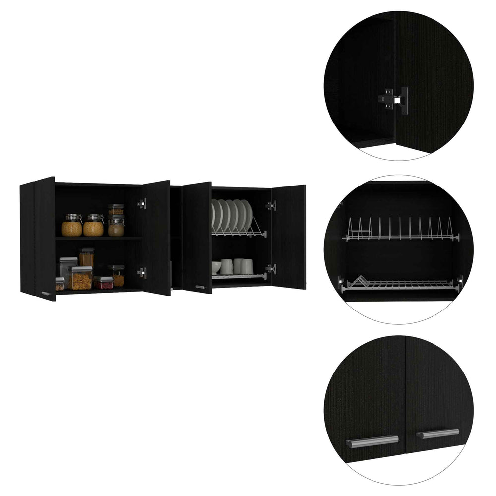 Olimpo Storage Cabinet with Double Door – Wide Wall-Mounted Footprint