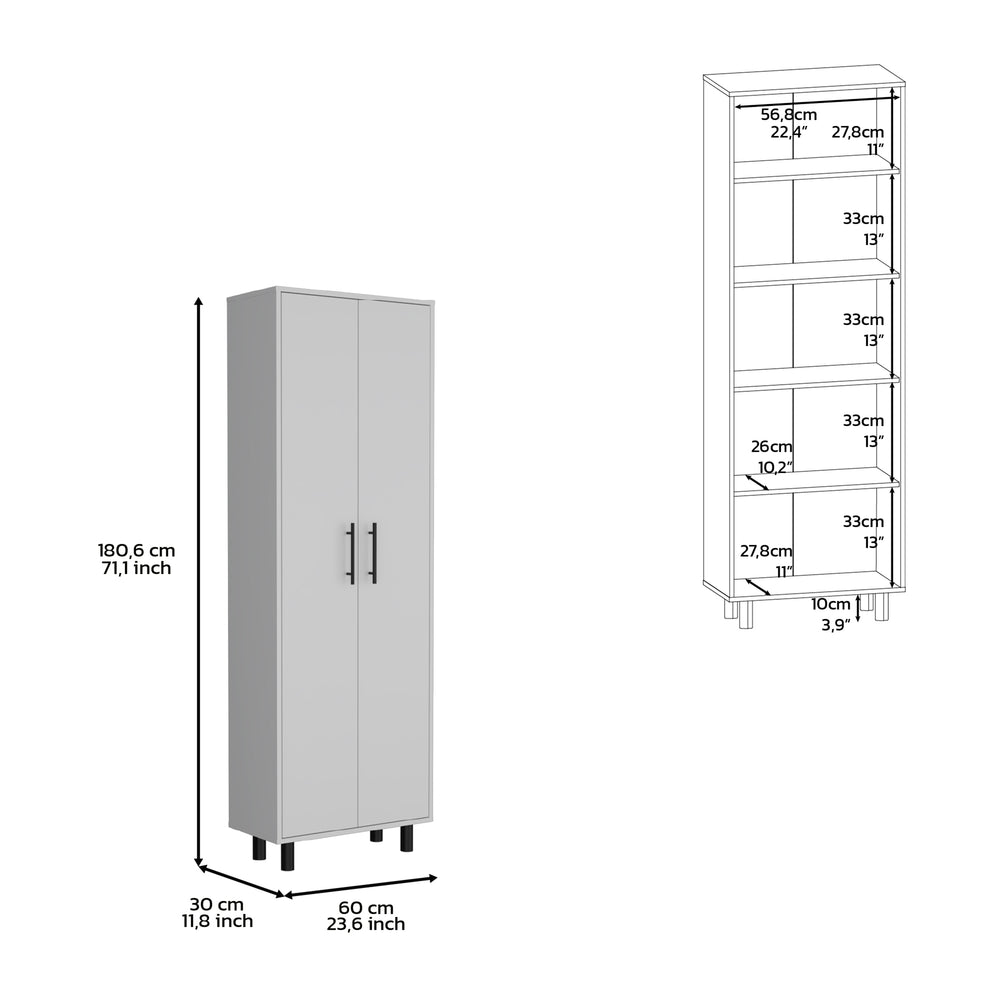 24-Inch Kenner Multipurpose Storage Cabinet – Enclosed Cabinet Doors