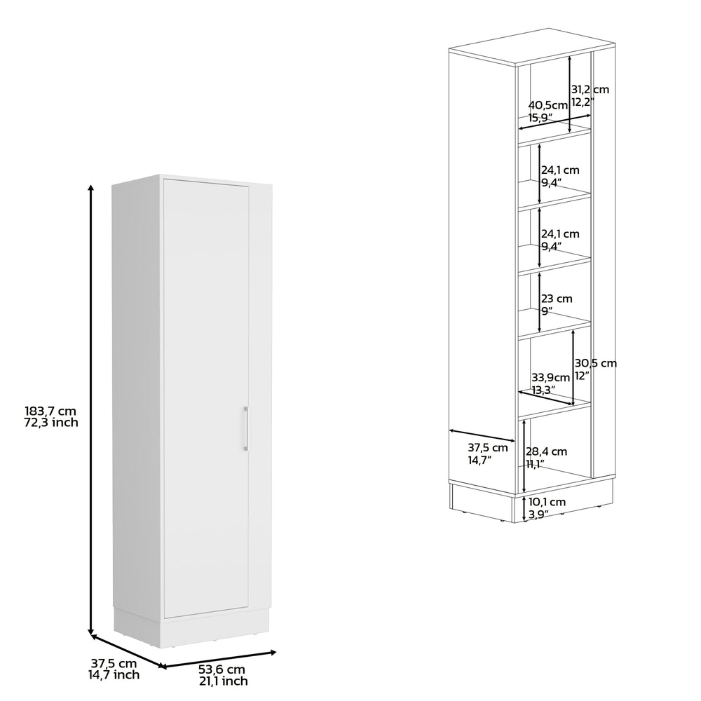 21-Inch Fairfield Storage Cabinet – Enclosed Cabinet Door