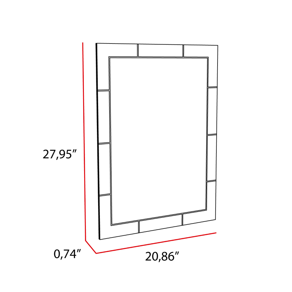 21-Inch Mirror Hawea Furniture with Mirror – Simple Installation
