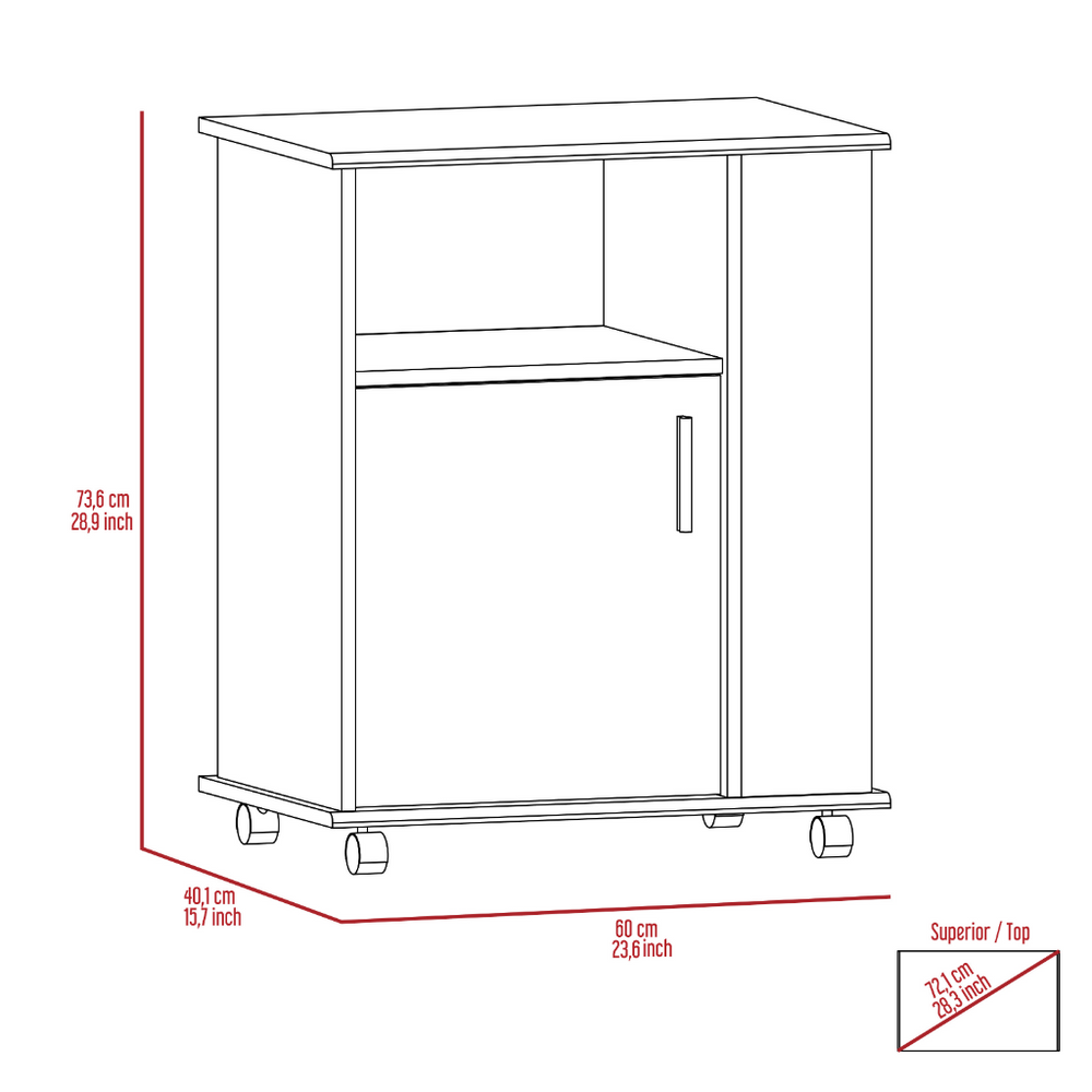 24-Inch Kobe Coffee Table with 1-Drawer – Durable Construction