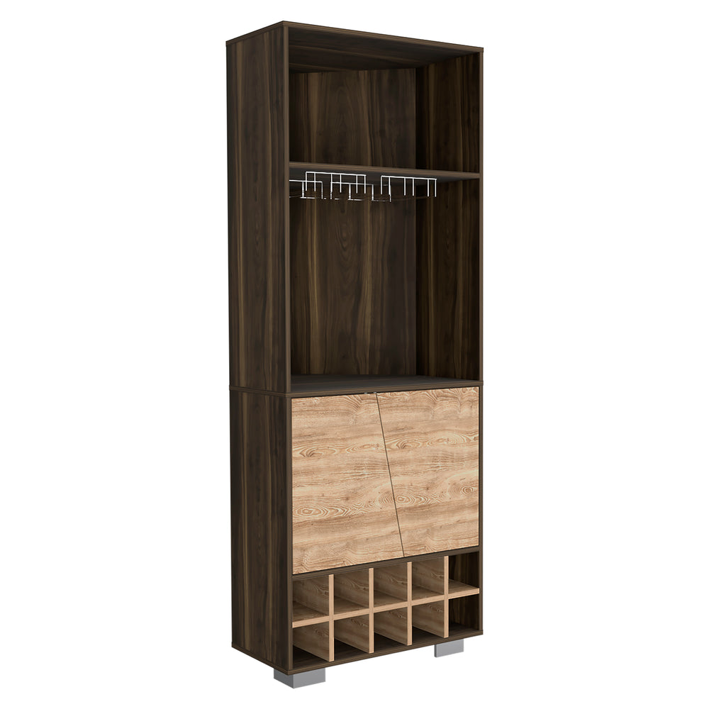 27-Inch Nassau Corner Bar Cabinet with Wine Rack and Double Door – Corner Bar Cabinet