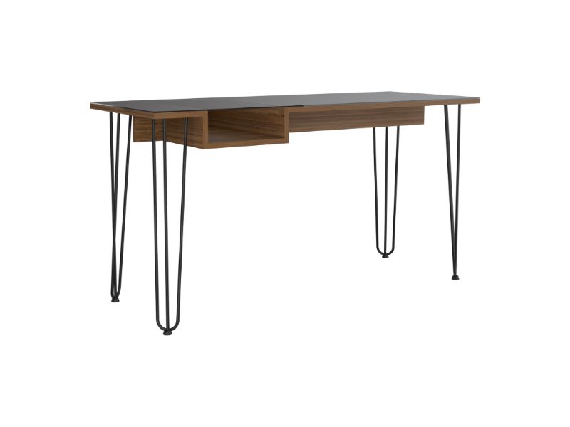 55-Inch Arizona Writing Desk – Angled Hairpin Legs