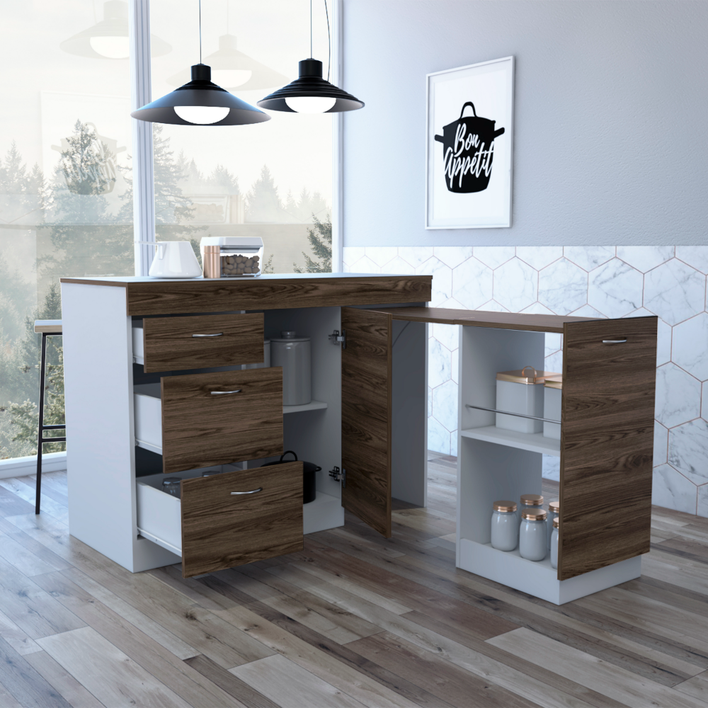 46-Inch Camp Base Storage Cabinet with 3-Drawer – Functional Dimensions