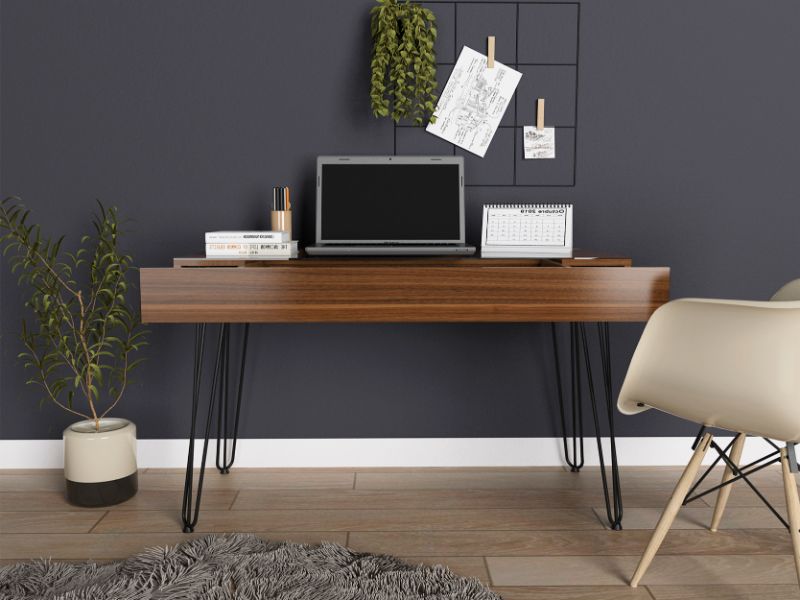 47-Inch Arizona Writing Desk – Built-In Storage Drawer