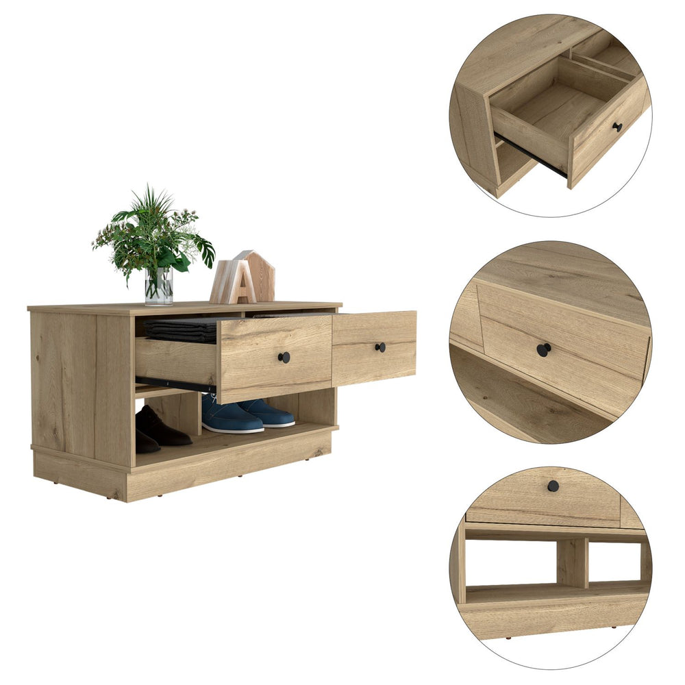 36-Inch Uranus Furniture with 2-Drawer and 2 Open Shelves – A Choice of Finishes