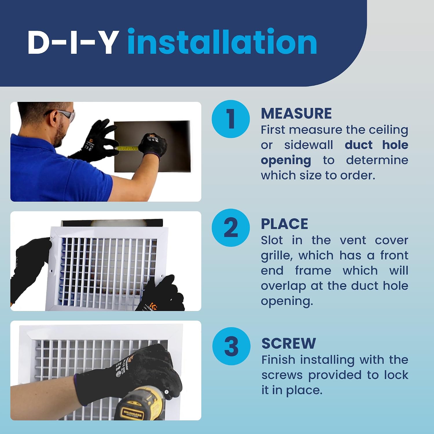 Laminaire Double Deflection Supply Grille – Adjustable Aluminum HVAC Vent Cover