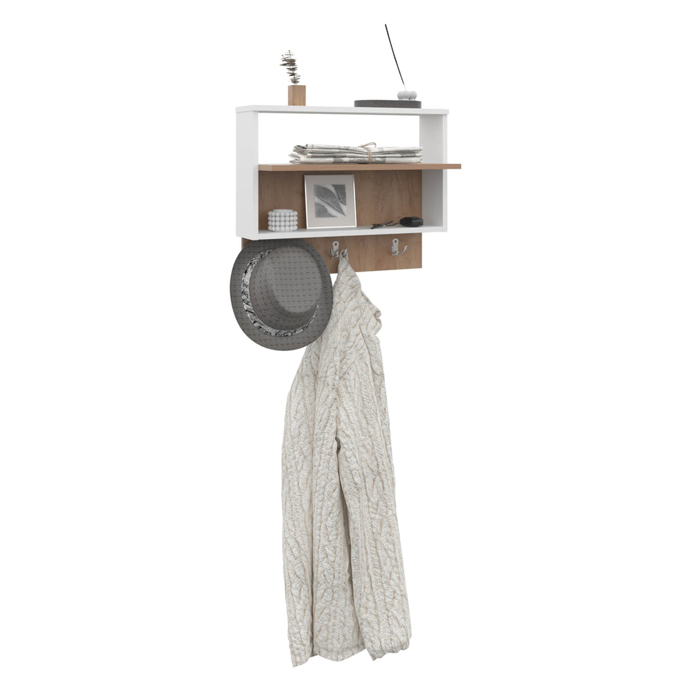 24-Inch Norco Floating Wall Shelves with 2 Open Shelves – Staggered Open Shelves