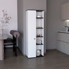 Cary Kitchen Storage Cabinet With One Door, Five Interior Shelves and Five Exterior Shelves