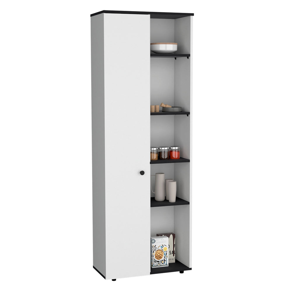 Cary Storage Cabinet with Single Door – Door Plus Open Shelving