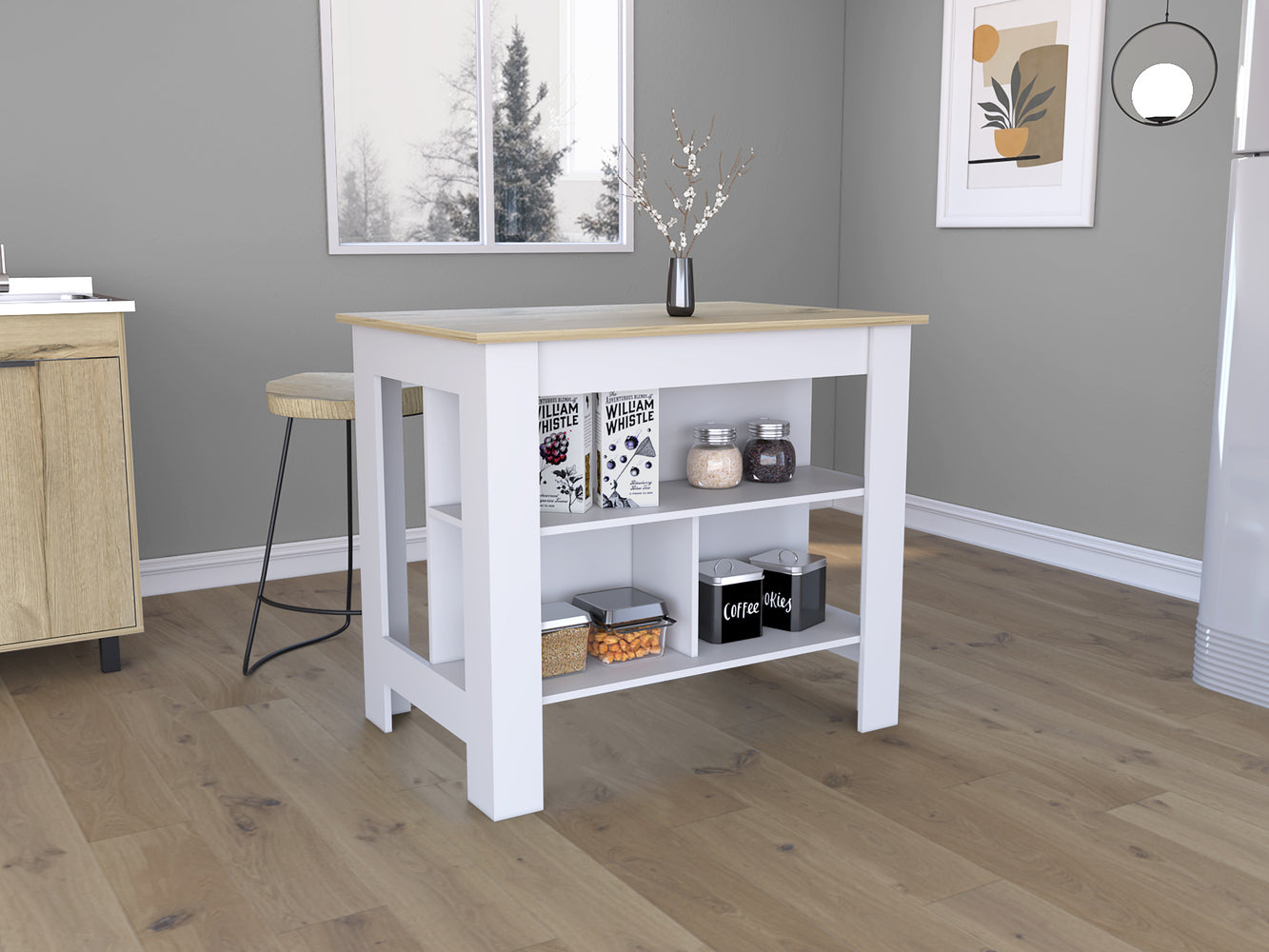 Antibacterial Delos Kitchen Island