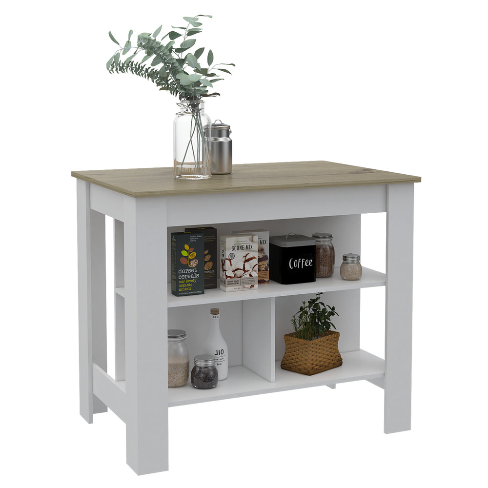 40-Inch Antibacterial Delos Kitchen Island – Antibacterial-Treated Surface