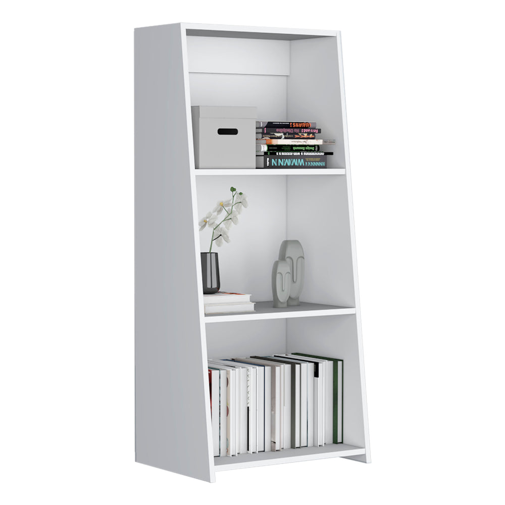 21-Inch Gakona Ladder Bookcase with 3 Open Shelves – Layered Open Shelving