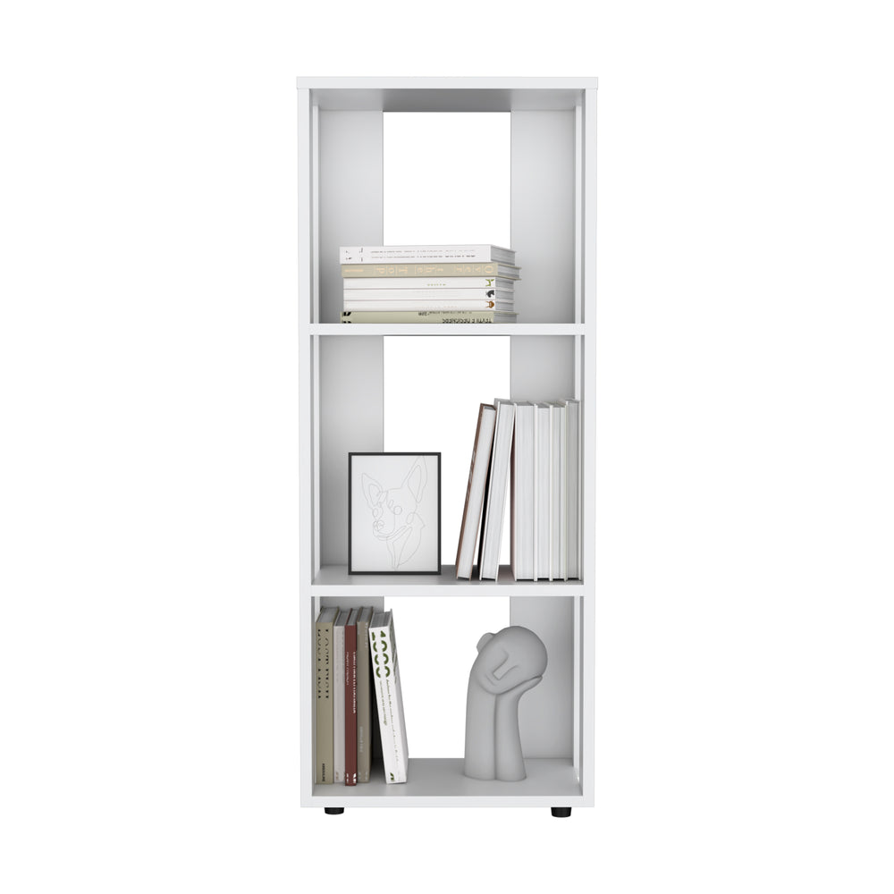Laurier Office Library, Compact Open-Shelf Bookcase for Home Office and Living Room Storage – Open-Front Shelf Design