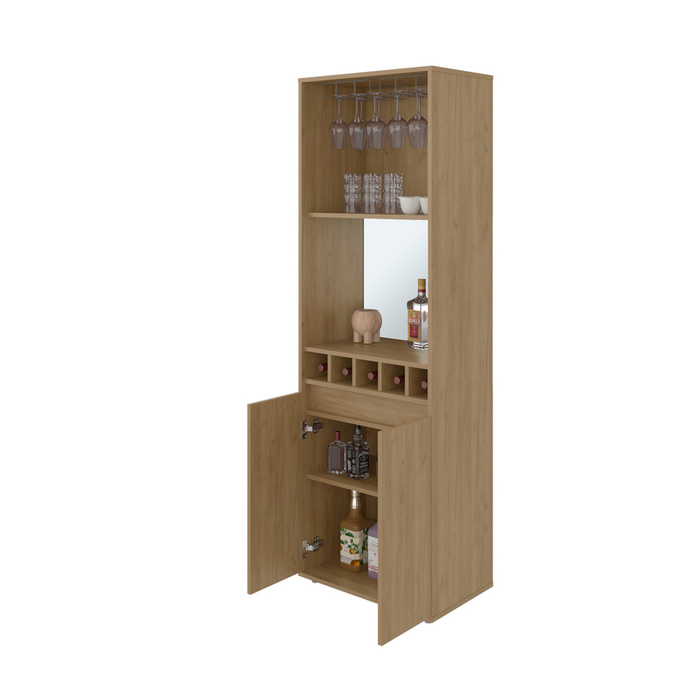 23-Inch Dallas Storage Cabinet with Wine Rack and Double Door – Sturdy Build