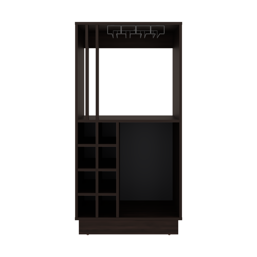 47-Inch Takotna 47.2" Home Bar Cabinet with Wine Rack, Stemware Glass Holder & Liquor Storage | 8-Bottle Wine Rack + Open Shelf | Freestanding Bar Unit – Overhead Stemware Holder