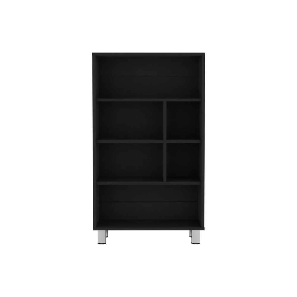 12-Inch Akiak Ladder Bookcase with 6 Open Shelves – Raised Leg Design