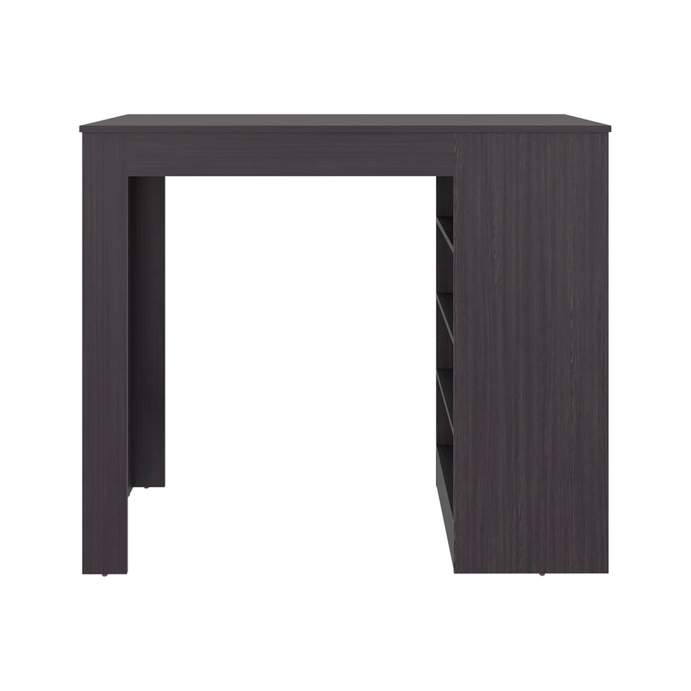 47-Inch Dulac Kitchen Island with 4 Open Shelves – Open Legroom Design