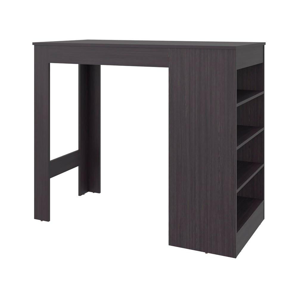 47-Inch Dulac Kitchen Island with 4 Open Shelves – Durable Construction