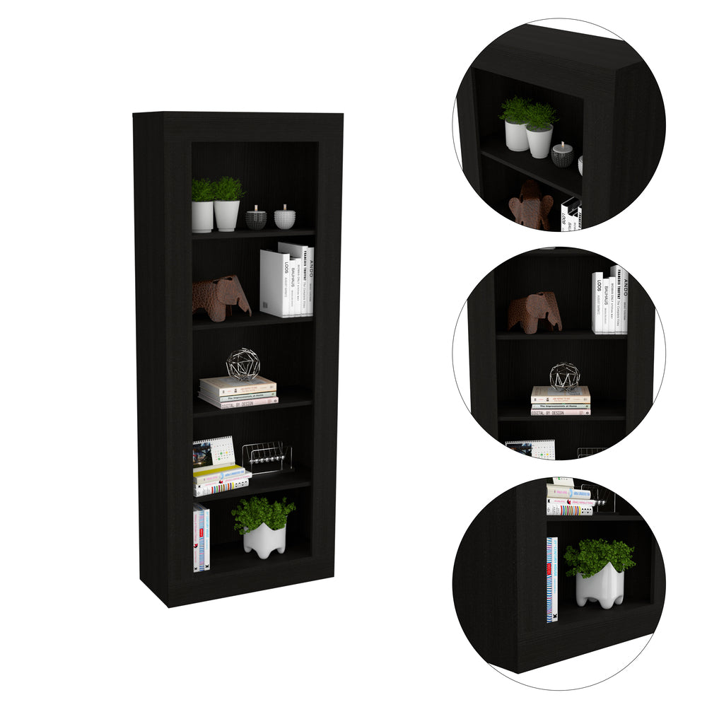 28-Inch Poros Ladder Bookcase – Wall-Ready Silhouette
