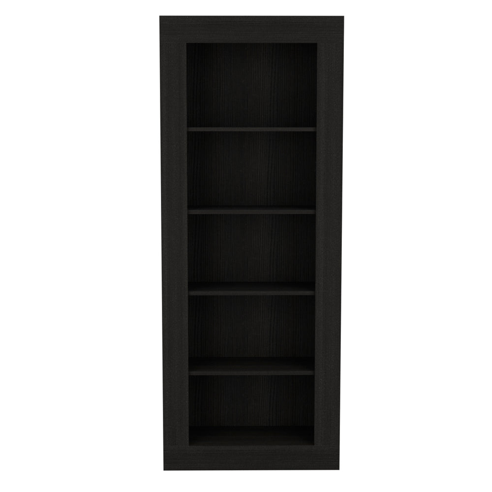 28-Inch Poros Ladder Bookcase – Black Finish