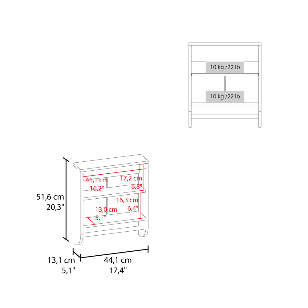 17-Inch Huslia Medicine Cabinet with Double Door and 2 Open Shelves – Clutter-Free Counter Space
