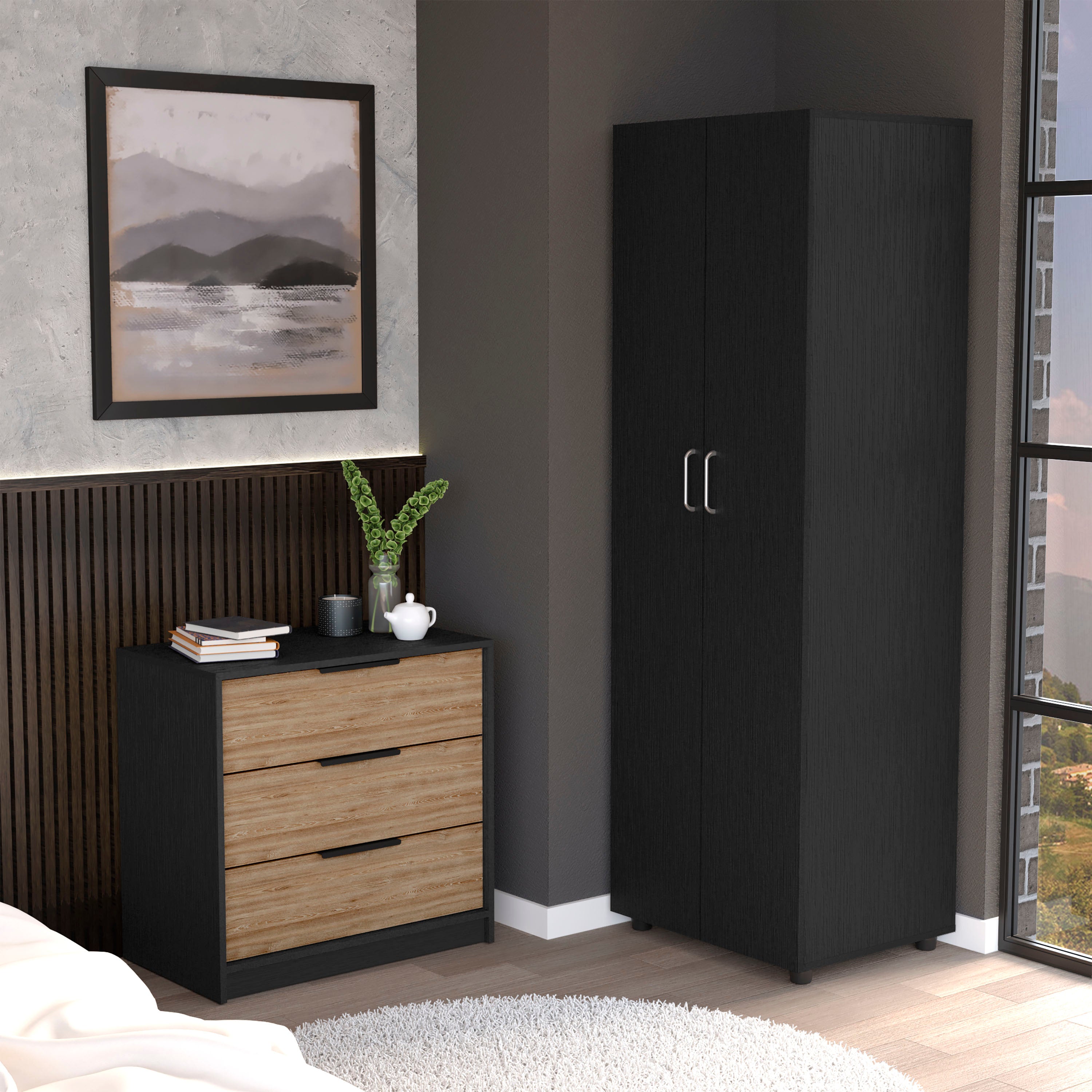 24-Inch Norene Armoire with 3-Drawer – Depot Eshop
