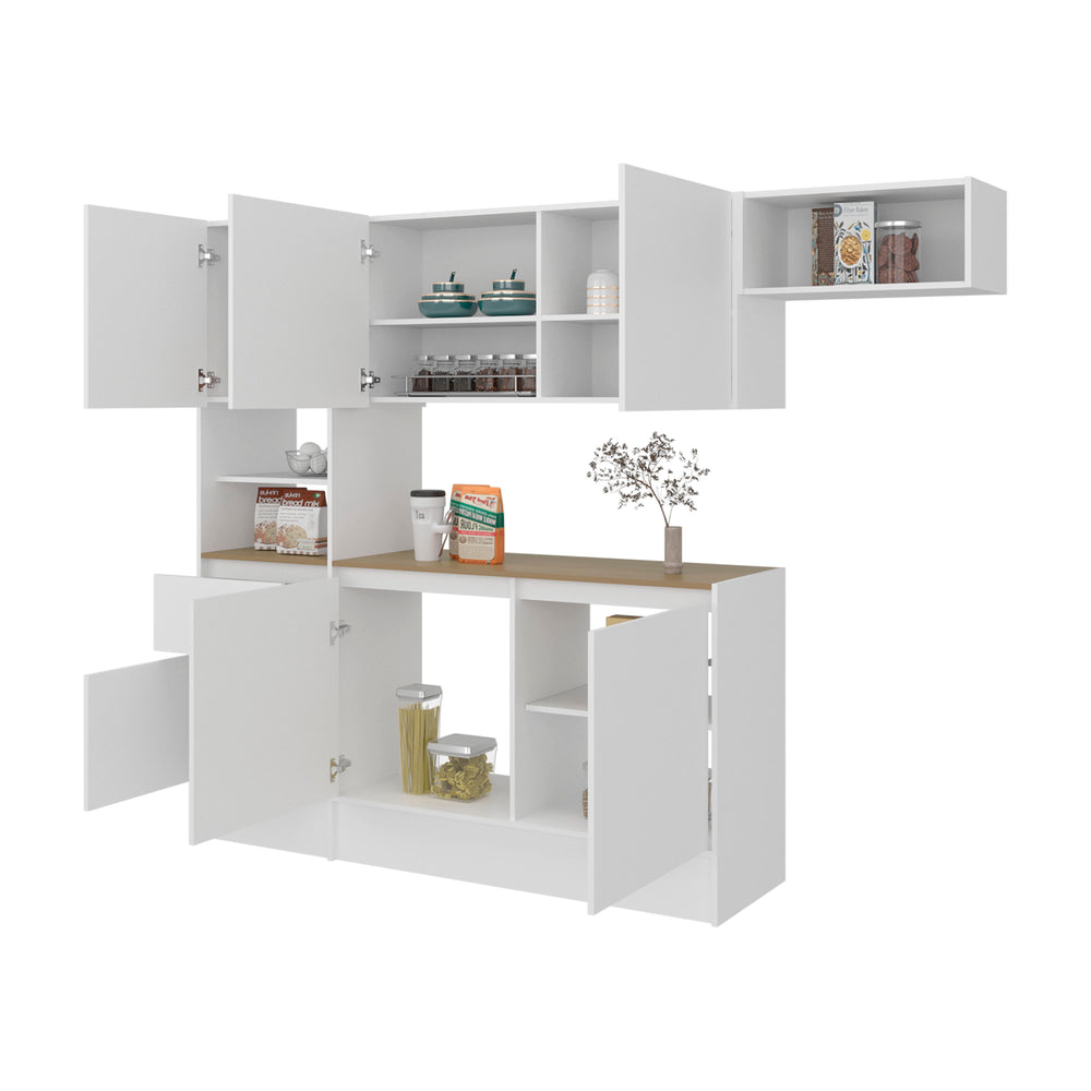 90-Inch Natoma Furniture with 1-Drawer and 8 Open Shelves – Confirmed Load Rating