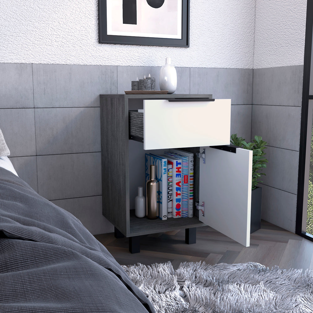16-Inch Egeo Z Nightstand with 1-Drawer – Drawer Storage