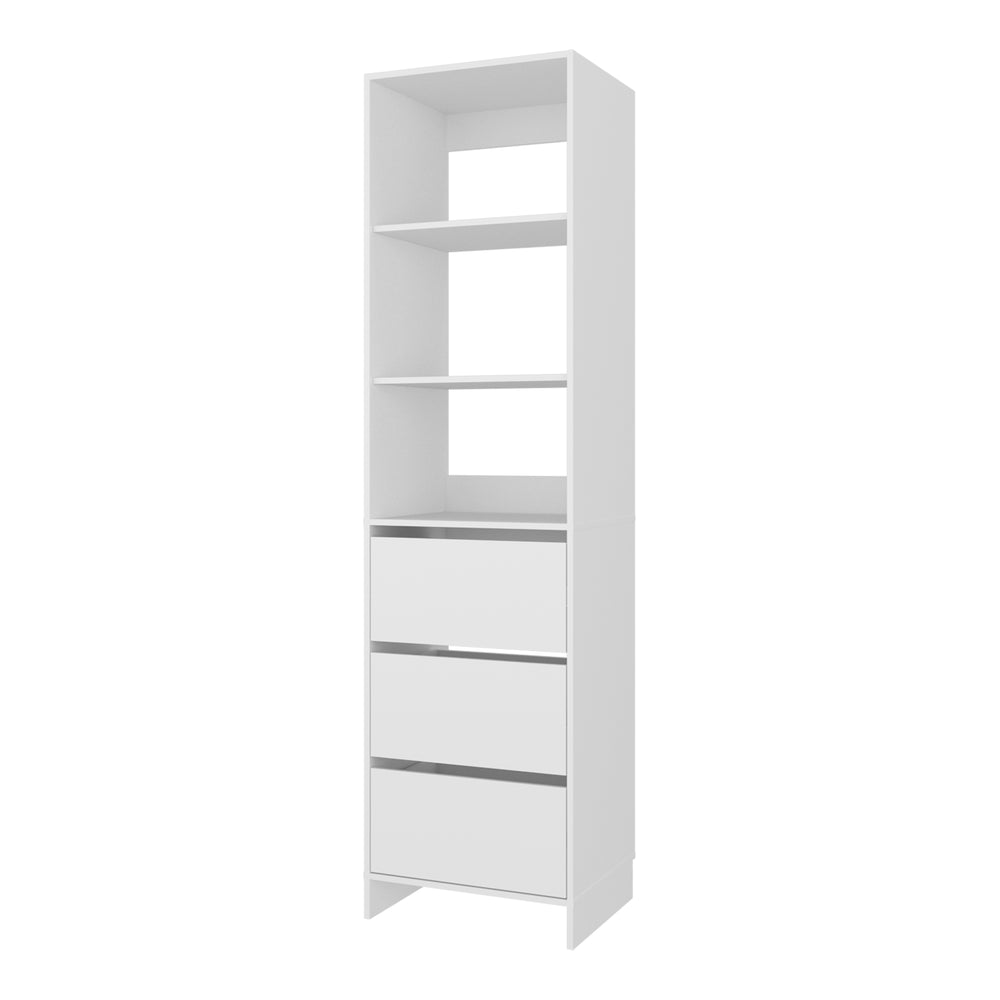 22-Inch Erie Closet Organizer with 3-Drawer and 3 Open Shelves – Durable Construction
