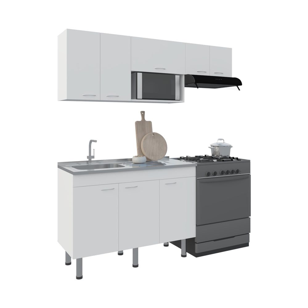 71-Inch Myton Kitchen Set – Enclosed Cabinet Storage