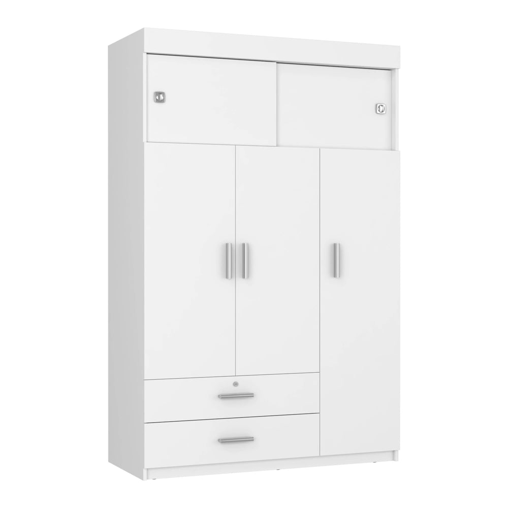 47-Inch Indiana Armoire with 2-Drawer – Hanging-Rod Wardrobe