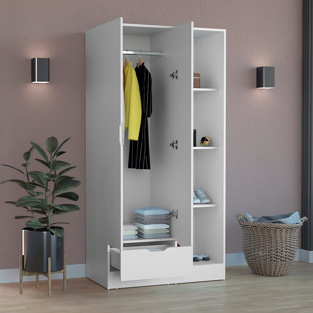 22-Inch Toccoa Armoire with 1-Drawer – Bottom Storage Drawer
